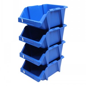 Stack & Nest Plastic Parts Bins Size D 10 Pack